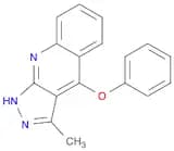 1H-Pyrazolo[3,4-b]quinoline, 3-methyl-4-phenoxy-