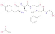 L-Phenylalaninamide, L-tyrosyl-D-alanylglycyl-N-(2-hydroxyethyl)-Nα-methyl-, monoacetate (salt) (9…
