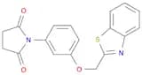 2,5-Pyrrolidinedione, 1-[3-(2-benzothiazolylmethoxy)phenyl]-