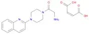 Piperazine, 1-glycyl-4-(2-quinolyl)-, maleate