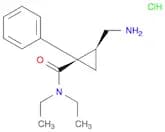 Cyclopropanecarboxamide, 2-(aminomethyl)-N,N-diethyl-1-phenyl-, hydrochloride (1:1), (1R,2S)-rel-