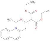 Propanedioic acid, 2-[1-ethoxy-2-(2-quinolinyl)ethyl]-, 1,3-diethyl ester