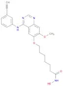 Heptanamide, 7-[[4-[(3-ethynylphenyl)amino]-7-methoxy-6-quinazolinyl]oxy]-N-hydroxy-