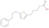 2-Thiophenepentanoic acid, 5-(3-phenylpropyl)-