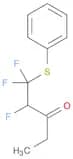 3-Pentanone, 1,1,2-trifluoro-1-(phenylthio)-
