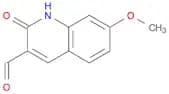3-QUINOLINECARBOXALDEHYDE, 1,2-DIHYDRO-7-METHOXY-2-OXO-