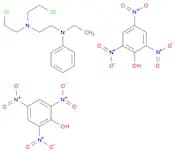 1,2-Ethanediamine, N1,N1-bis(2-chloroethyl)-N2-ethyl-N2-phenyl-, compd. with 2,4,6-trinitrophenol …