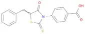 Benzoic acid, 4-[4-oxo-5-(phenylmethylene)-2-thioxo-3-thiazolidinyl]-