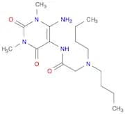 Acetamide, N-(6-amino-1,2,3,4-tetrahydro-1,3-dimethyl-2,4-dioxo-5-pyrimidinyl)-2-(dibutylamino)-