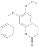 2H-1-Benzopyran-2-one, 6-methoxy-7-(phenylmethoxy)-