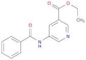 3-Pyridinecarboxylic acid, 5-(benzoylamino)-, ethyl ester