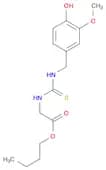 Glycine,N-[[[(4-hydroxy-3-methoxyphenyl)methyl]amino]thioxomethyl]-, butyl ester