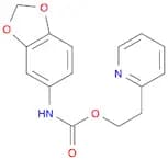 Carbamic acid, 1,3-benzodioxol-5-yl-, 2-(2-pyridinyl)ethyl ester (9CI)