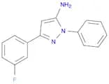 3-(3-Fluorophenyl)-1-phenyl-1H-pyrazol-5-amine