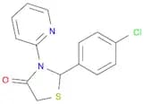4-Thiazolidinone, 2-(4-chlorophenyl)-3-(2-pyridinyl)-