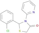 4-Thiazolidinone, 2-(2-chlorophenyl)-3-(2-pyridinyl)-