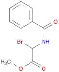 Acetic acid, 2-(benzoylamino)-2-bromo-, methyl ester