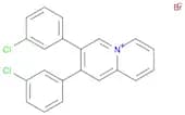 Quinolizinium, 2,3-bis(3-chlorophenyl)-, bromide (1:1)