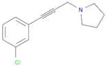 Pyrrolidine, 1-[3-(3-chlorophenyl)-2-propyn-1-yl]-