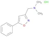 3-Isoxazolemethanamine, N,N-dimethyl-5-phenyl-, hydrochloride (1:1)