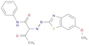 Butanamide, 2-[2-(6-methoxy-2-benzothiazolyl)diazenyl]-3-oxo-N-phenyl-