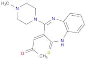 2-Propanone, 1-[4,5-dihydro-2-(4-methyl-1-piperazinyl)-4-thioxo-3H-1,5-benzodiazepin-3-ylidene]-, …