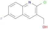 3-Quinolinemethanol, 2-chloro-6-fluoro-