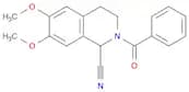 1-Isoquinolinecarbonitrile,2-benzoyl-1,2,3,4-tetrahydro-6,7-dimethoxy-