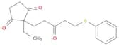 1,3-Cyclopentanedione, 2-ethyl-2-[3-oxo-5-(phenylthio)pentyl]-