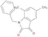 1H-Indole-2,3-dione, 5,7-dimethyl-1-(phenylmethyl)-