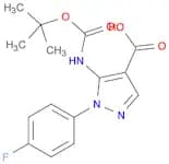 5-((tert-Butoxycarbonyl)amino)-1-(4-fluorophenyl)-1H-pyrazole-4-carboxylic acid