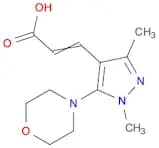 2-Propenoic acid, 3-[1,3-dimethyl-5-(4-morpholinyl)-1H-pyrazol-4-yl]-