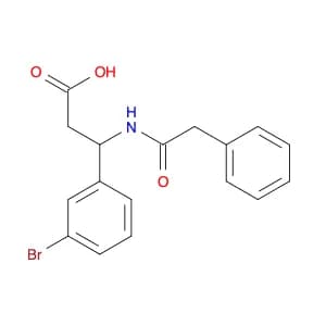 3-(3-Bromophenyl)-3-(2-phenylacetamido)propanoic acid