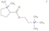 Pyrrolidinium, 1,1-dimethyl-2-[[2-(trimethylammonio)ethoxy]carbonyl]-, iodide (1:2)