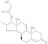 Androst-4-en-3-one, 16-fluoro-17-(1-oxopropoxy)-, (16β,17β)- (9CI)