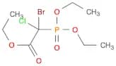Acetic acid, 2-bromo-2-chloro-2-(diethoxyphosphinyl)-, ethyl ester