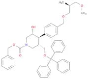 1-Piperidinecarboxylic acid, 3-hydroxy-4-[4-[[(2S)-3-methoxy-2-methylpropoxy]methyl]phenyl]-5-[(tr…