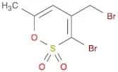 1,2-Oxathiin, 3-bromo-4-(bromomethyl)-6-methyl-, 2,2-dioxide