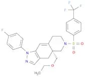 1H-Pyrazolo[3,4-g]isoquinoline, 4a-(ethoxymethyl)-1-(4-fluorophenyl)-4,4a,5,6,7,8-hexahydro-6-[[4-…
