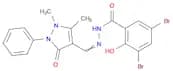 Benzoic acid, 3,5-dibromo-2-hydroxy-, 2-[(2,3-dihydro-1,5-dimethyl-3-oxo-2-phenyl-1H-pyrazol-4-yl)…