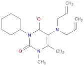 2,4(1H,3H)-Pyrimidinedione, 3-cyclohexyl-5-(di-2-propen-1-ylamino)-1,6-dimethyl-