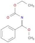 Benzenecarboximidic acid, N-(ethoxycarbonyl)-, methyl ester