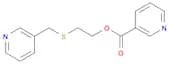 3-Pyridinecarboxylic acid, 2-[(3-pyridinylmethyl)thio]ethyl ester