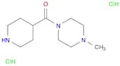 Methanone, (4-methyl-1-piperazinyl)-4-piperidinyl-, hydrochloride (1:2)
