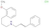 Benzenepropanamine, 2-methoxy-N-(3-phenyl-2-propen-1-yl)-, hydrochloride (1:1)