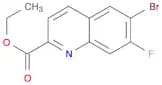 2-Quinolinecarboxylic acid, 6-bromo-7-fluoro-, ethyl ester