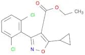4-Isoxazolecarboxylic acid, 5-cyclopropyl-3-(2,6-dichlorophenyl)-, ethyl ester