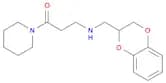 1-Propanone, 3-[[(2,3-dihydro-1,4-benzodioxin-2-yl)methyl]amino]-1-(1-piperidinyl)-