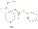 4-Piperidinecarboxylic acid, 1-methyl-4-[[(phenylthio)carbonyl]oxy]-, methyl ester