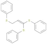 Benzene, 1,1',1''-[2-propen-1-yl-3-ylidenetris(thio)]tris- (9CI)